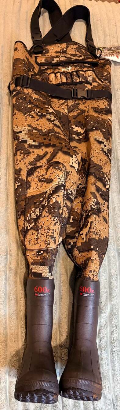 Bassdash Camo unisex Neoprene Fishing Hunting Waders  600g Insulated Rubber Boot
